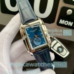 Patek Philippe Gondolo Blue Leather Strap Blue Dial Replica Watch 